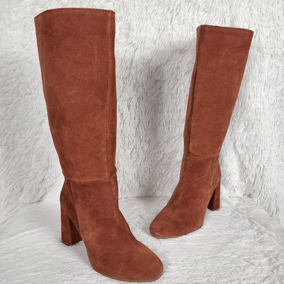 ASOS Design Wide Fit Comet Suede Boots (Fits Size 7.5) - Picture 1 of 8